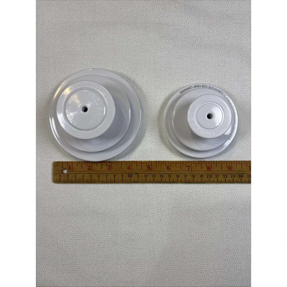 Food Saver Vacuum Jar Sealer For ‎ Regular And Wide Mouth Jars. Lids Only.